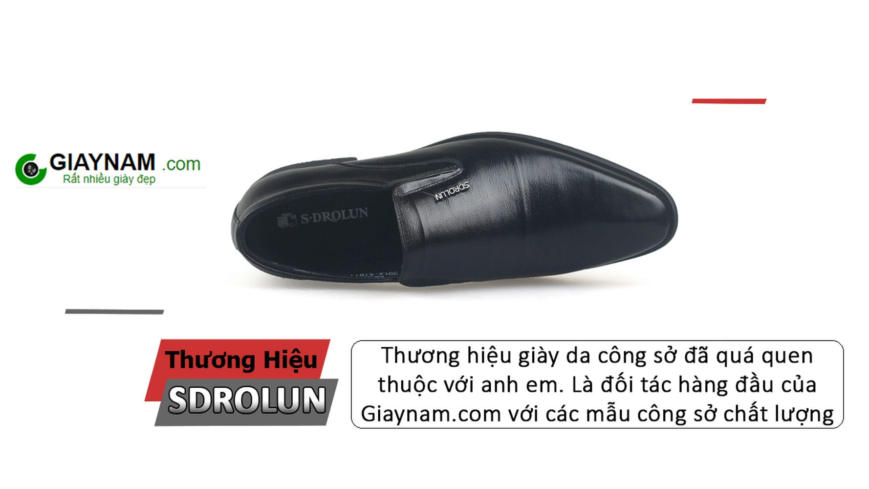 Giày lười da nam nhập khẩu SDROLUN